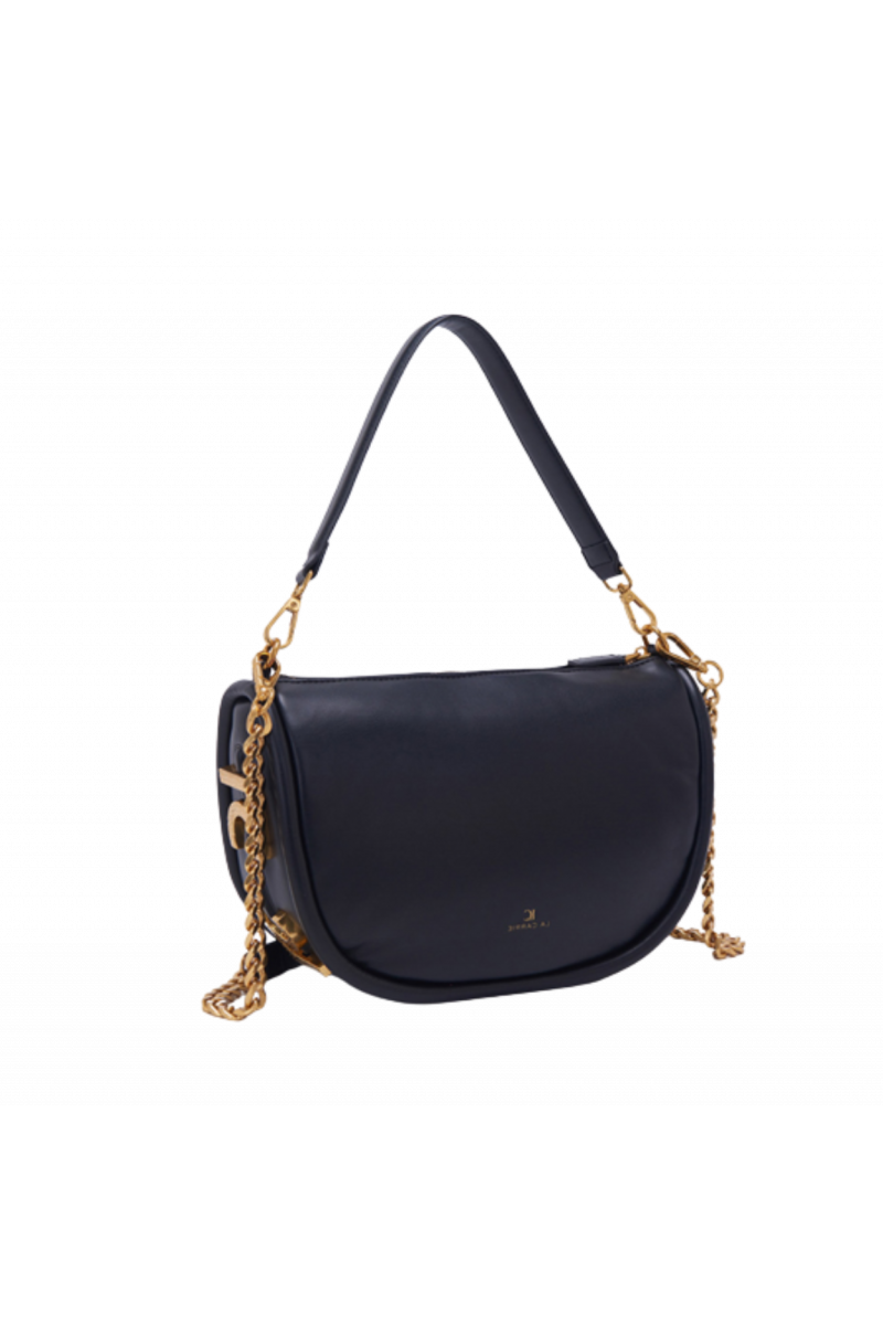 LA CARRIE - WAXING CRESCENT MED.SHOULDER BAG SYNTHETIC BLACK