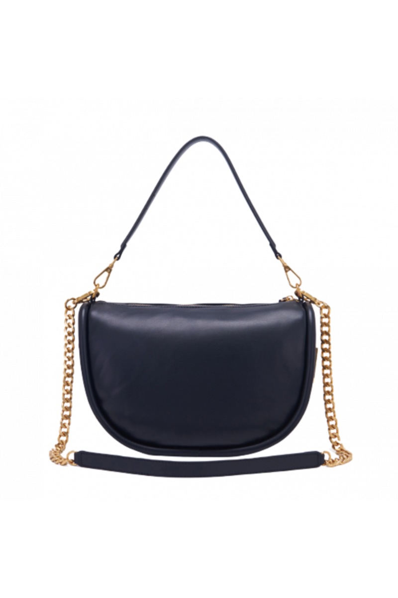 LA CARRIE - WAXING CRESCENT MED.SHOULDER BAG SYNTHETIC BLACK