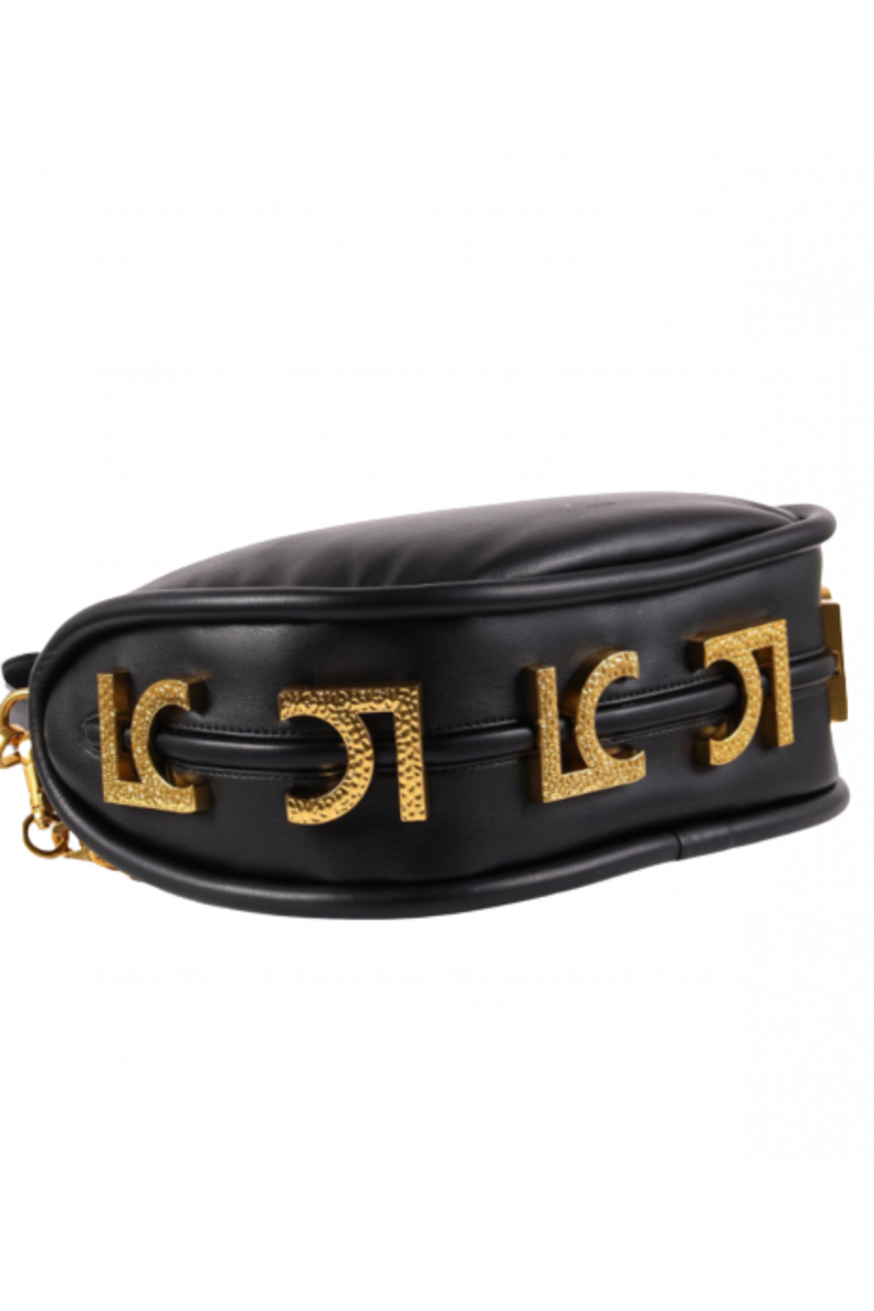 LA CARRIE - WAXING CRESCENT MED.SHOULDER BAG SYNTHETIC BLACK