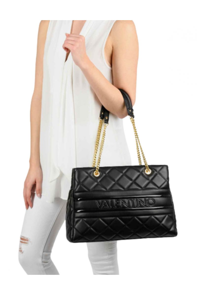 MARIO VALENTINO WOMEN'S ADA BORSA SYNTHETIC LEATHER BLACK