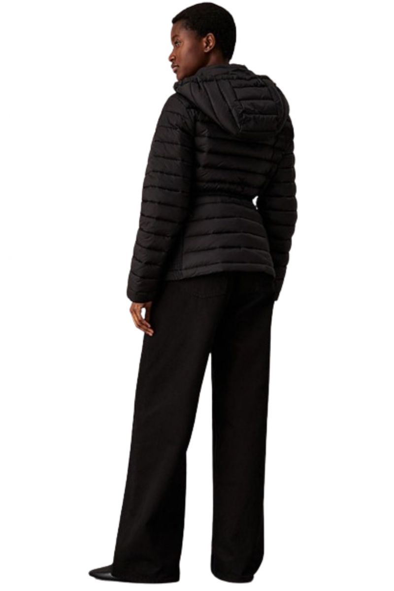 CALVIN KLEIN LW PADDED SMOCKING JACKET BLACK BEH