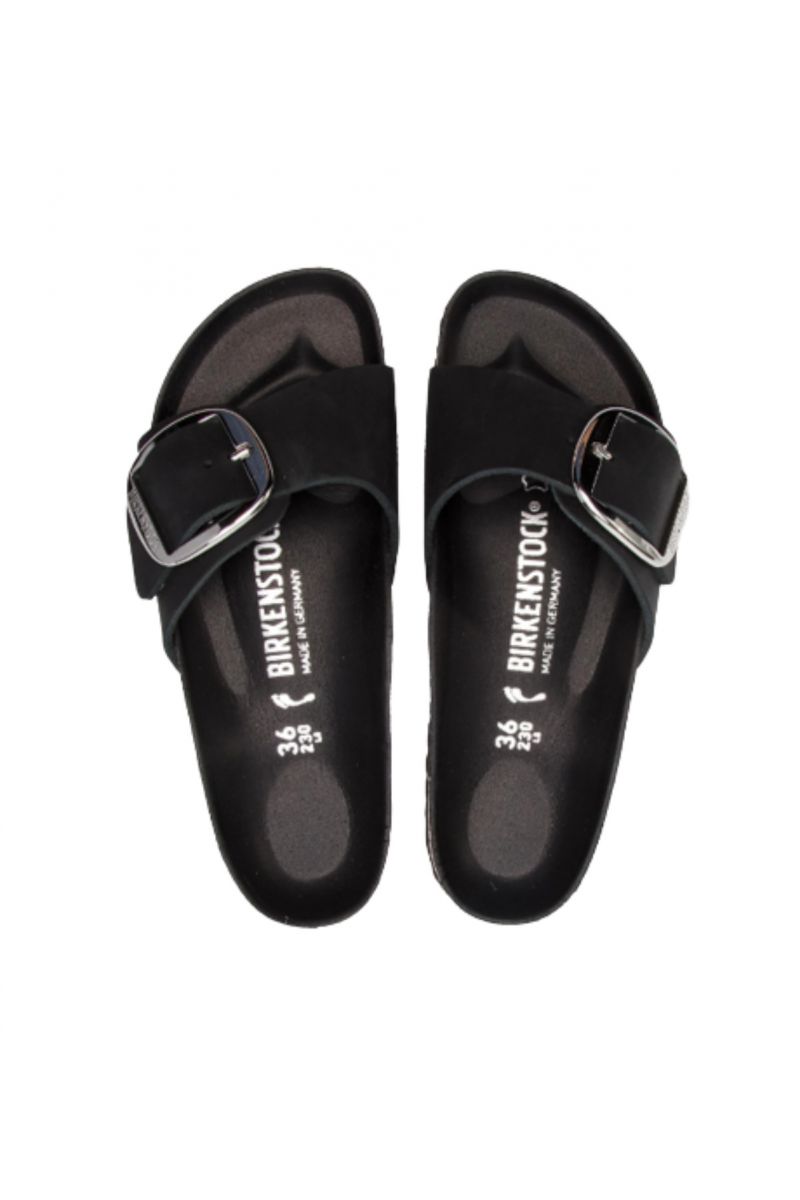 BIRKENSTOCK BS CLASSIC MADRID BIG BUCKLE FL BLACK HEX NARROW CORE ESSENTIAL