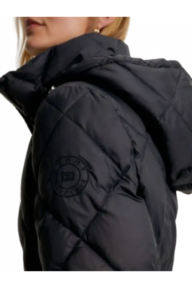 TOMMY HILFIGER - ELEVATED BELTED QUILTED JACKET