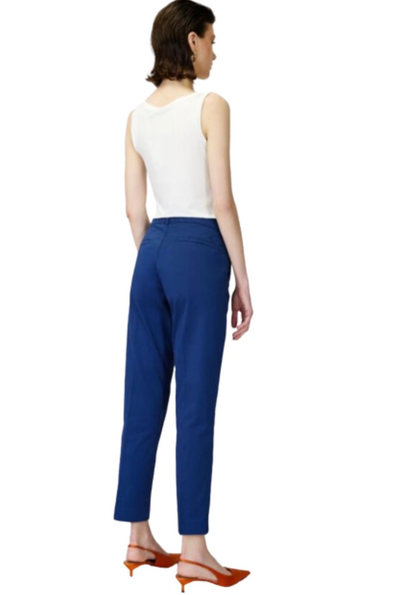 SARAH LAWRENCE TROUSERS R/W CHICO 7/8 BLUE