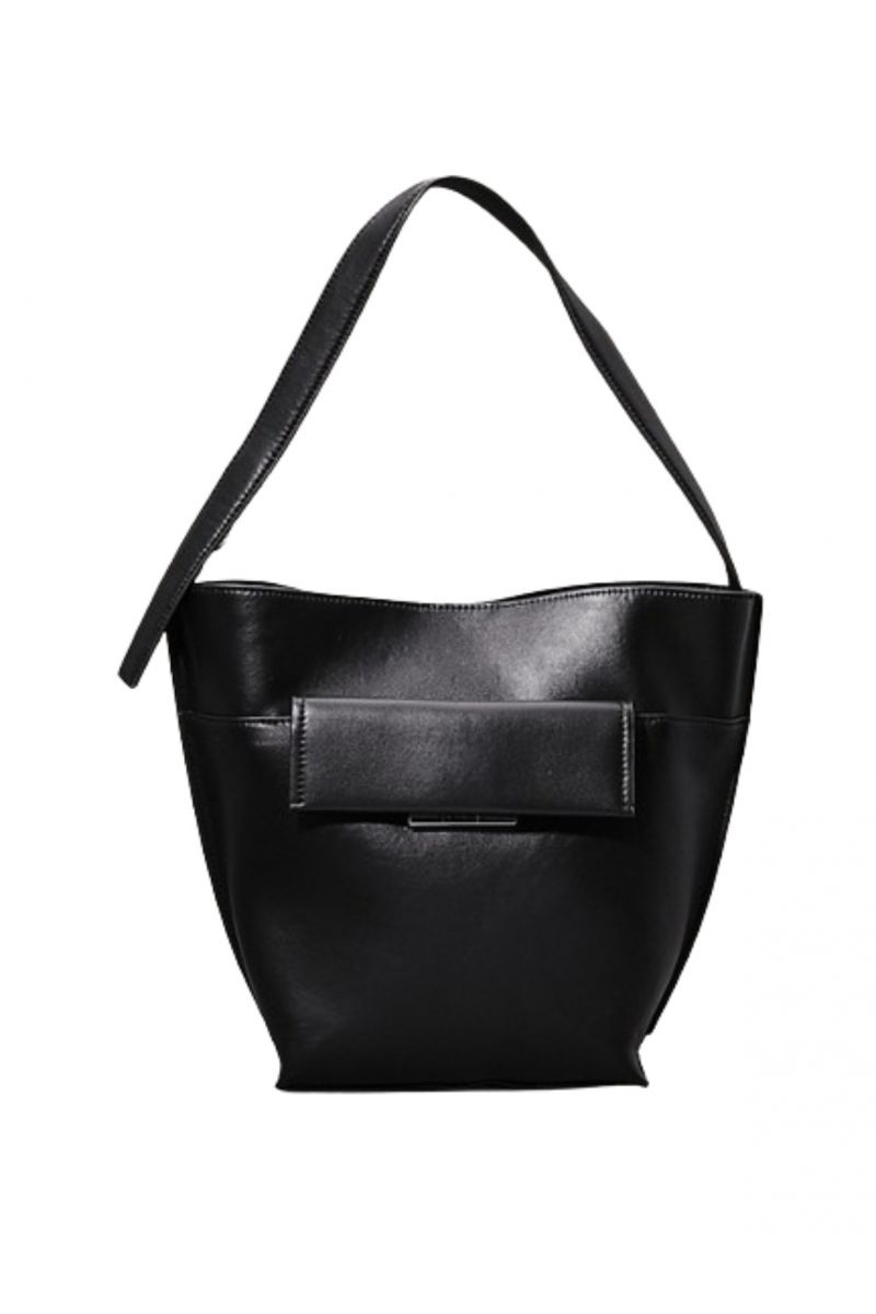 CALVIN KLEIN CK LINEAR MEDIUM BUCKET BAG BEH