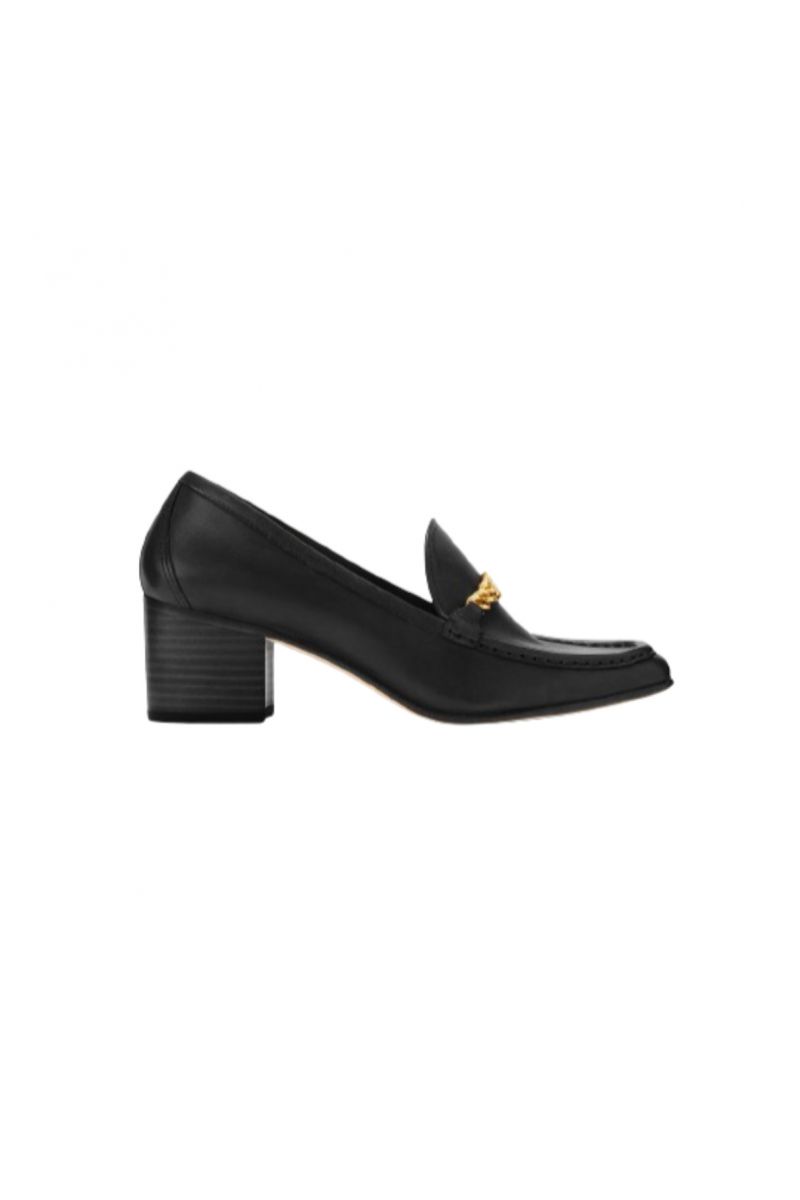 LAUREN RALPH LAUREN 100% COW LEATHER WINSLET-PUMPS-CLOSED TOE BLACK