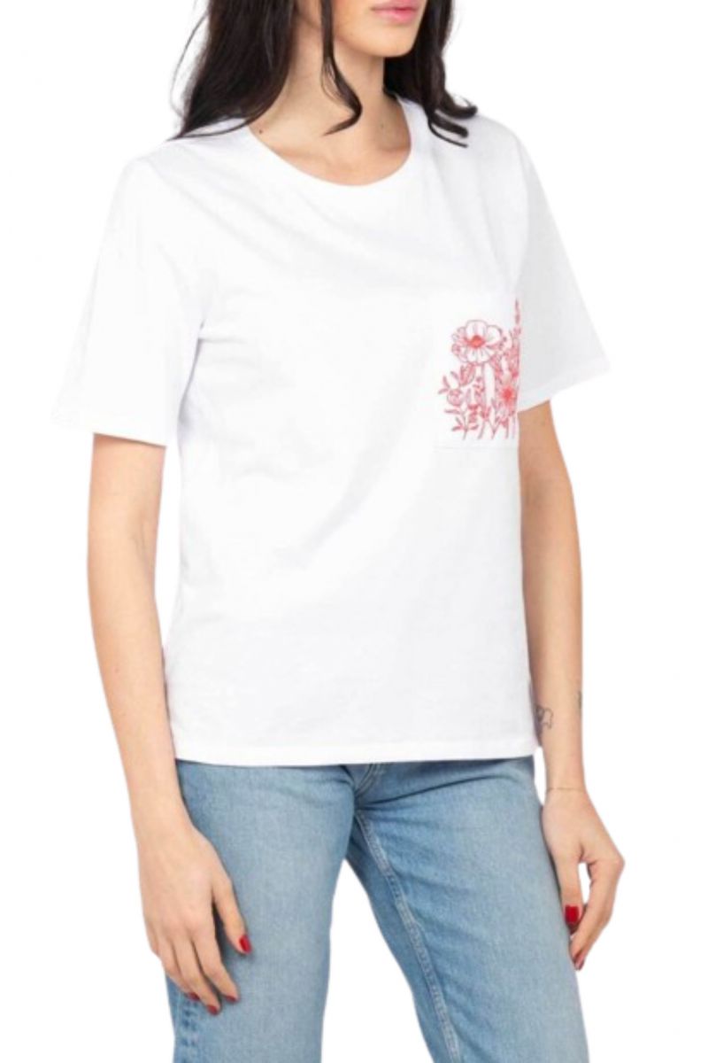 DIANA GALLESI - T-SHIRT SHORT SLEEVE WHITE/RED