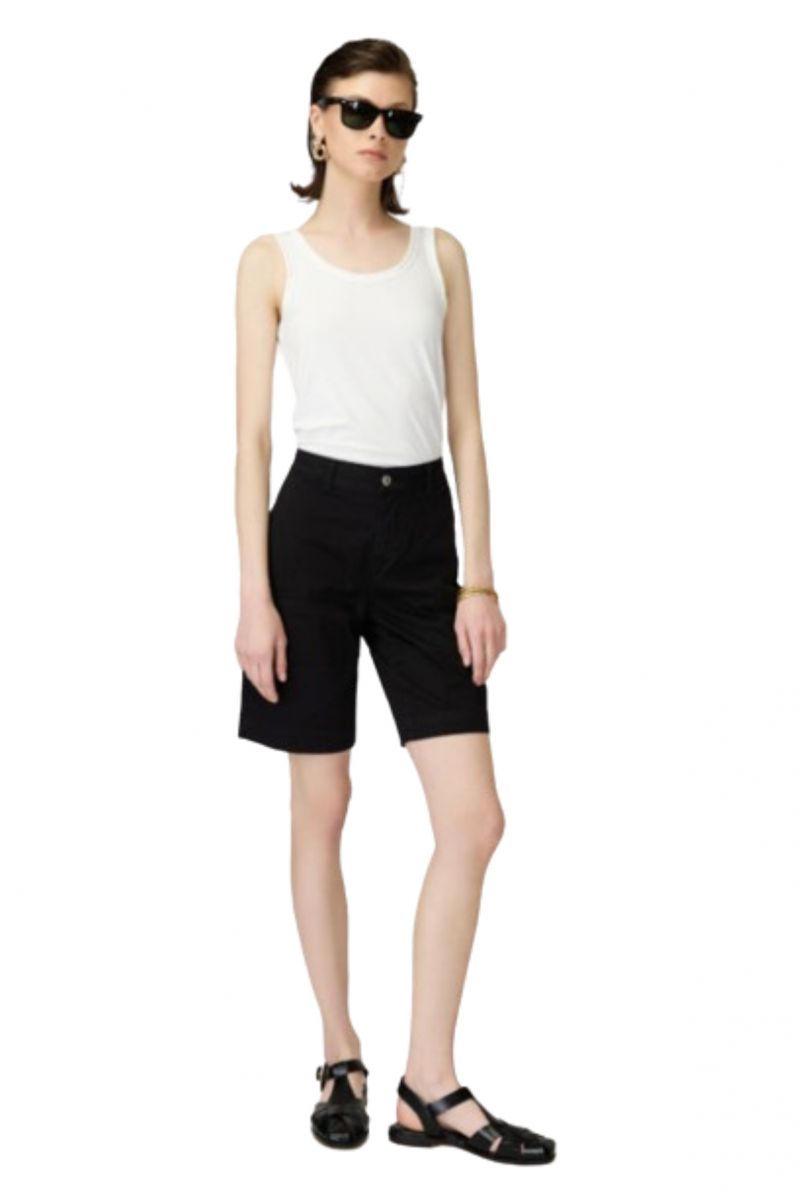 SARAH LAWRENCE  BERMUDA SHORTS CHINO BLACK