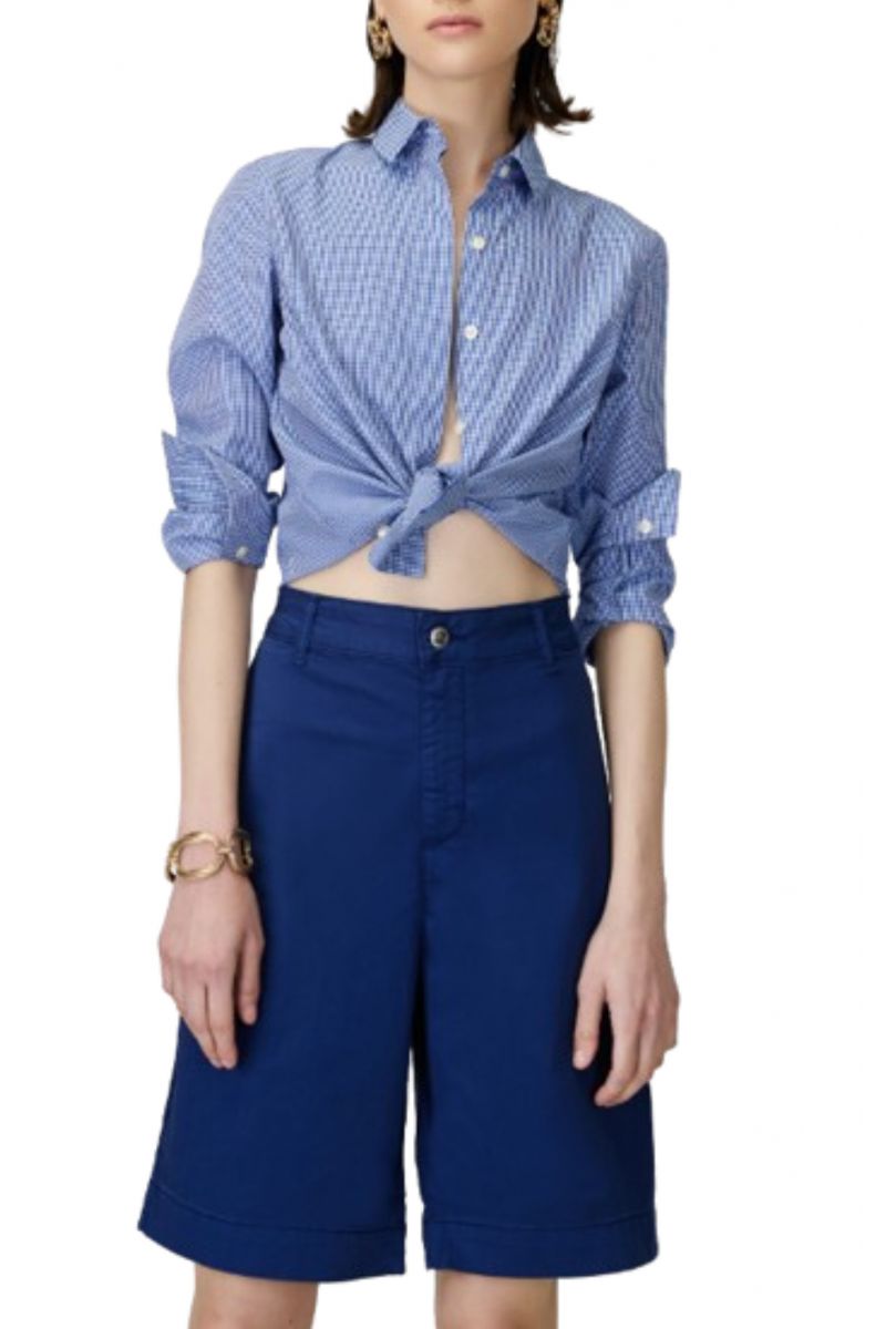 SARAH LAWRENCE BERMUDA SHORTS CHINO BLUE