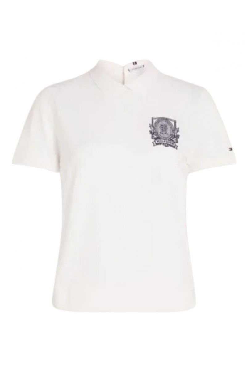 TOMMY HILFIGER REG CREST C-NK POLO SS ANCIENT WHITE