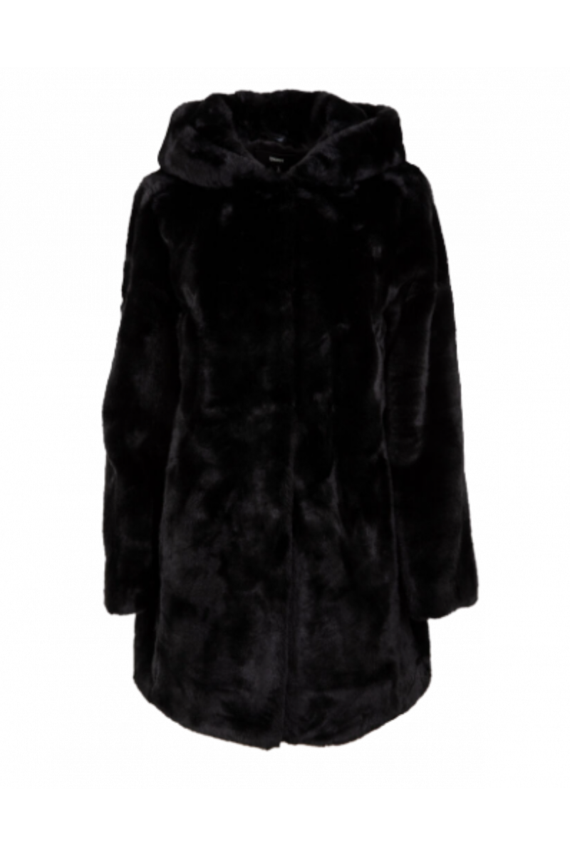 DKNY WOMEN'S COAT DL2MF721_BLACK