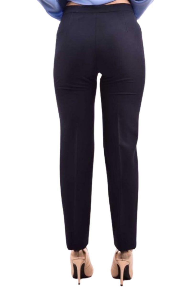 DIANA GALLESI - TROUSERS DARK BLUE