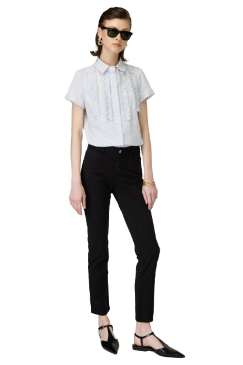 SARAH LAWRENCE - 5 POCKETS RW SKINNY PANT BLACK