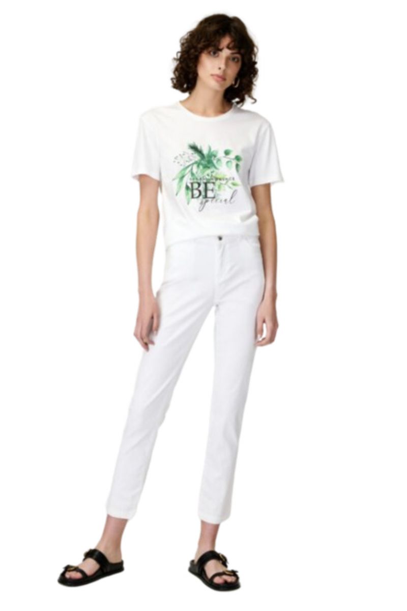 SARAH LAWRENCE - 5 POCKETS RW SKINNY COTTON WHITE