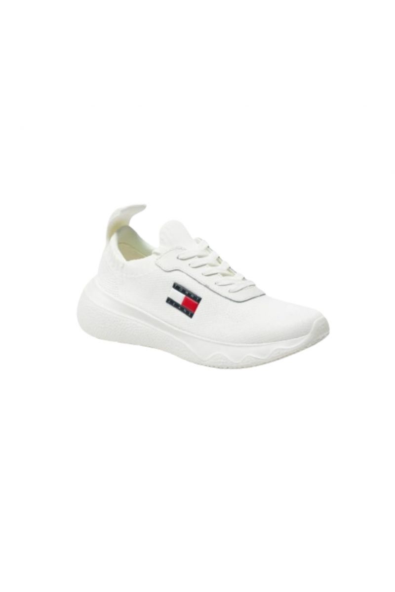 TOMMY HILFIGER TJW KNIT RUNNER WHITE YBL