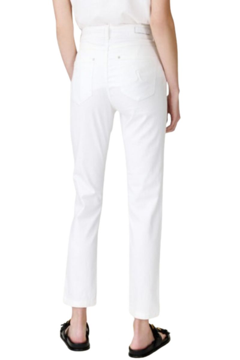 SARAH LAWRENCE - 5 POCKETS RW SKINNY COTTON WHITE