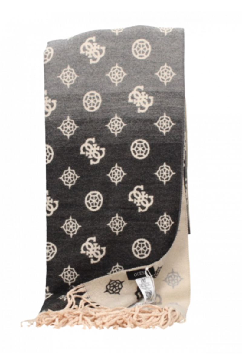 GUESS SCARF 65X178 BLACK/GREY