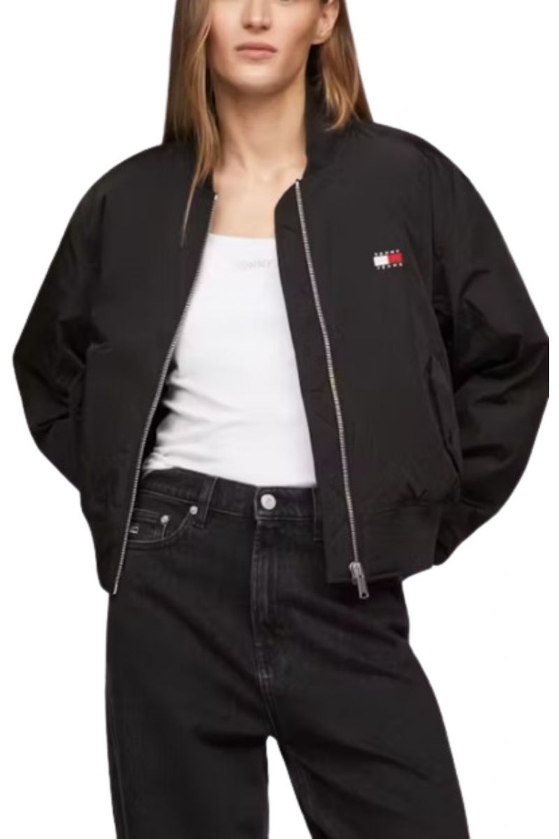 TOMMY HILFIGER TJW ESSENTIALS BOMBER JACKET EXT BLACK BDS