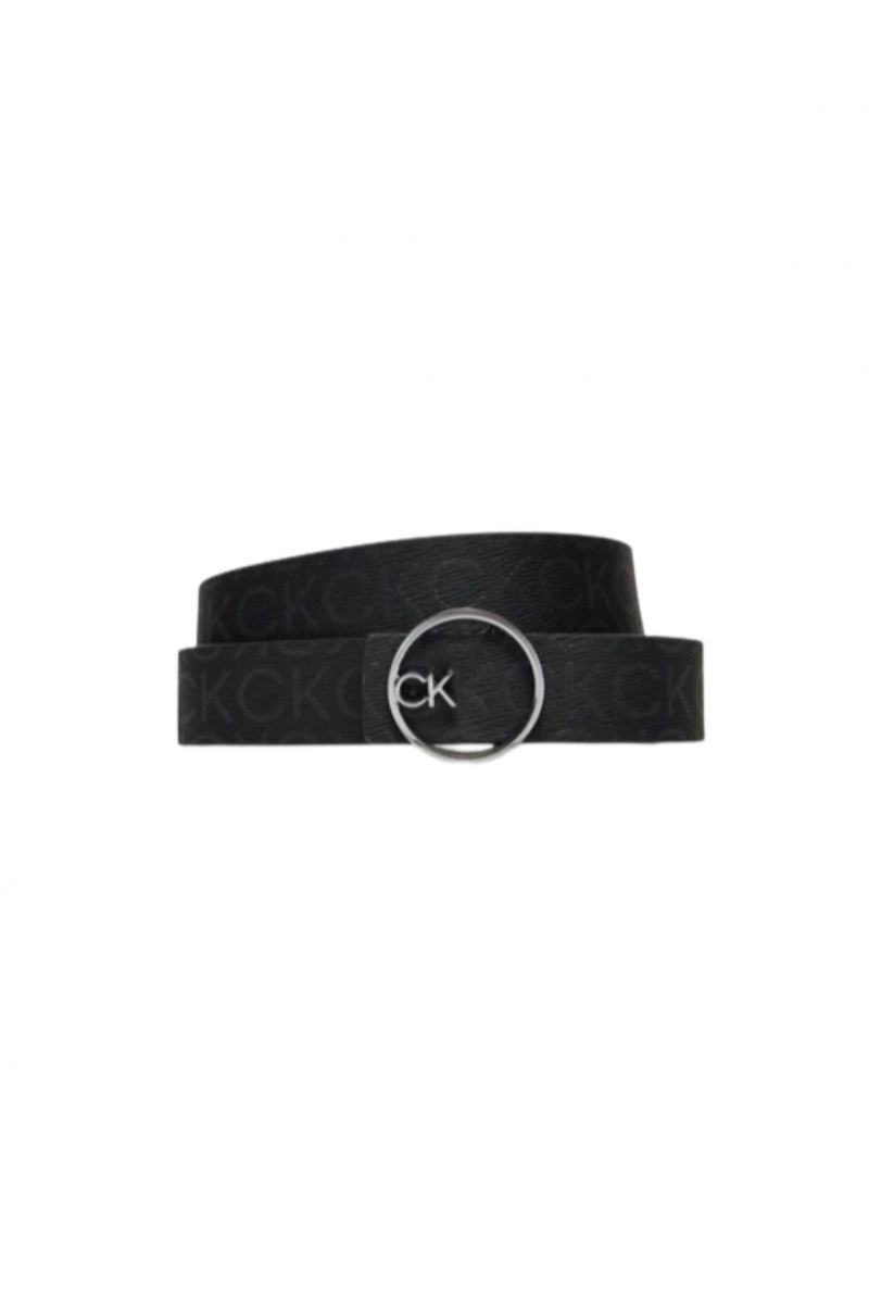 CALVIN KLEIN CK BUCKLE REVERSIBLE BELT 3CM BLACK MONO