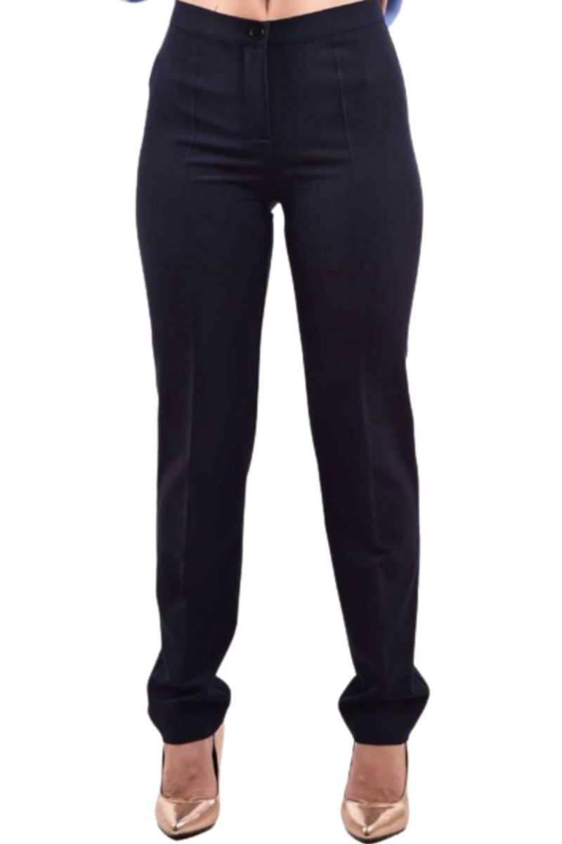 DIANA GALLESI - TROUSERS DARK BLUE