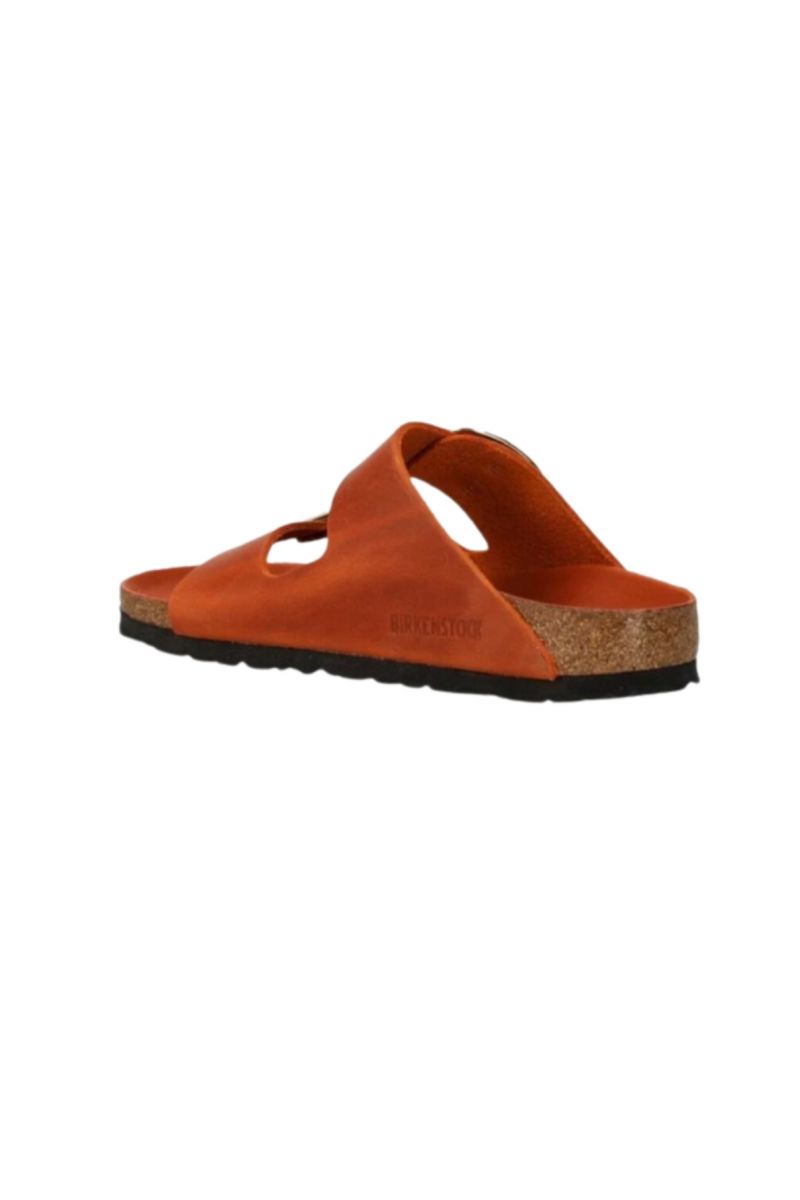 BIRKENSTOCK -ARIZONA BIG BUCKLE LEOI BURNT ORANGE HEX NARROW FIT