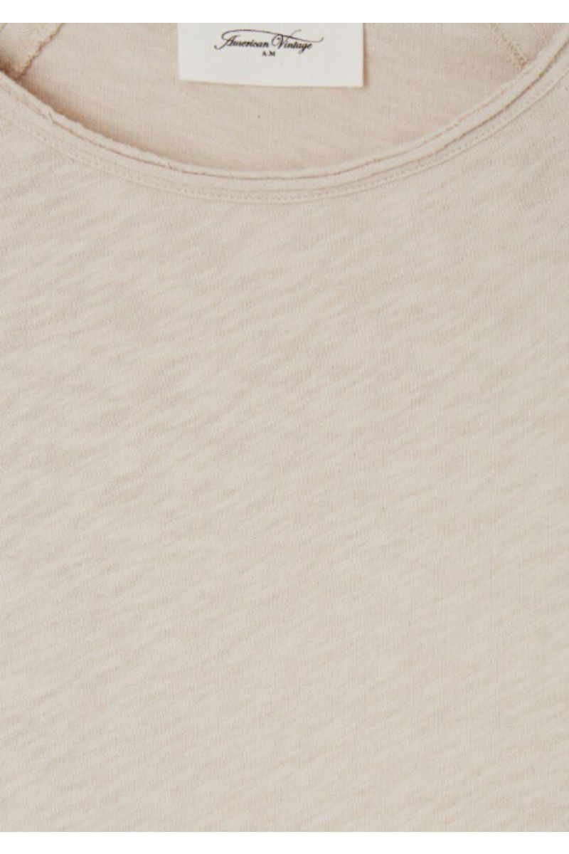 AMERICAN VINTAGE T-SHIRT 100% COTTON BEIGE