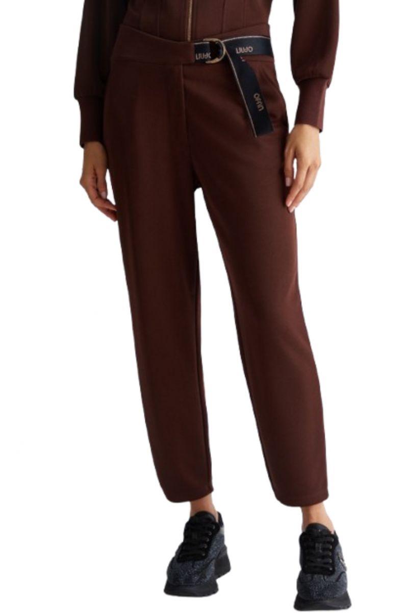 LIU JO SPORT TF4J35 PANT JERSEY BROWN