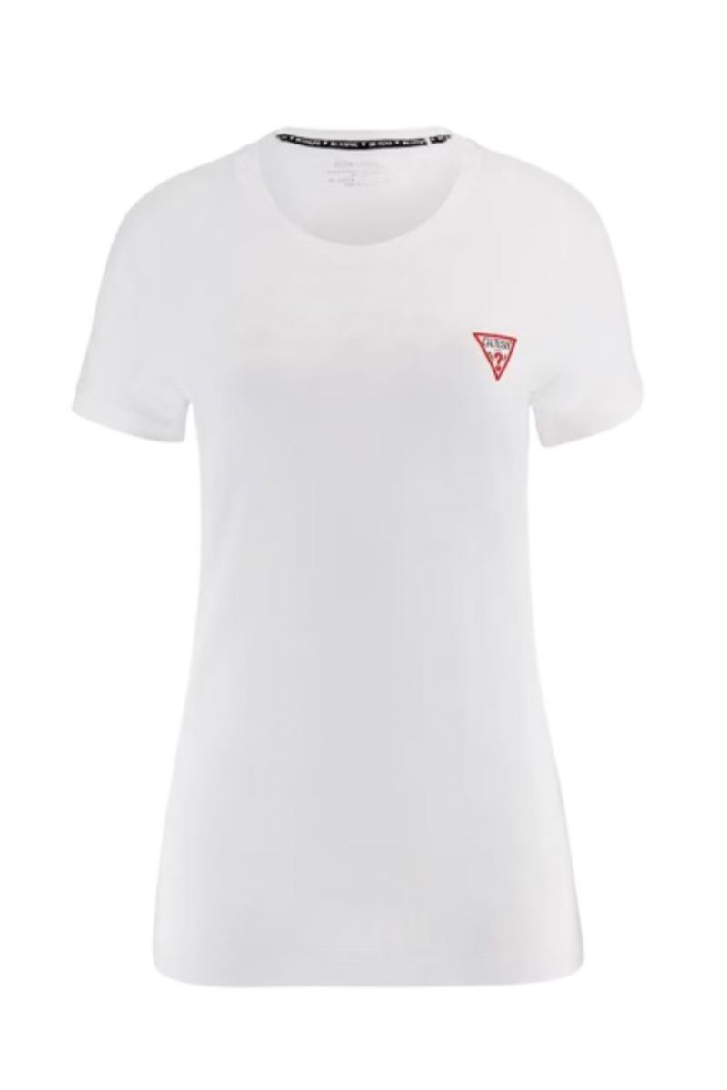 GUESS SS CN MINI TRIANGLE TEE T-SHIRT WHITE