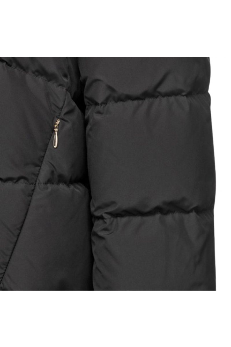 GEOX W DALYLA LONG PARKA - RECYCLE 100%PL BLACK