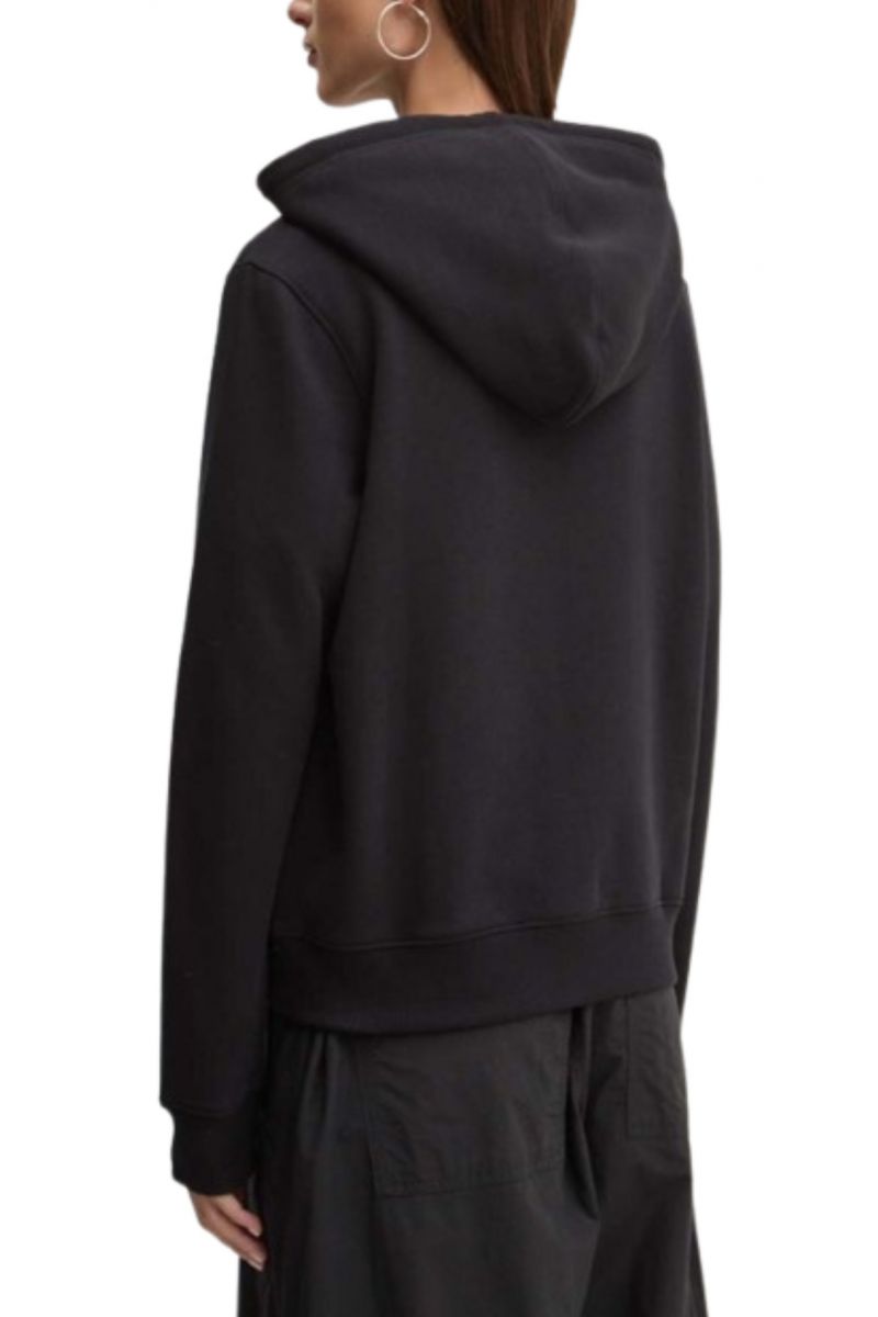 GUESS GJ ZIP HOOD REG MINI - ORGANIC CO/PL SOFT FLEECE 350 BLACK