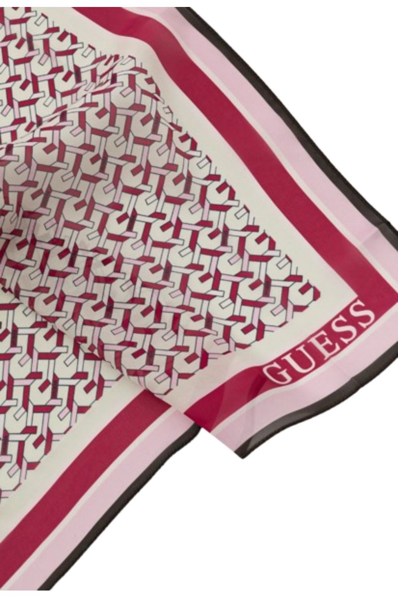 GUESS - ISABELLA G CHAIN LOGO FOULARD FUCHSIA/MULTI - 357682