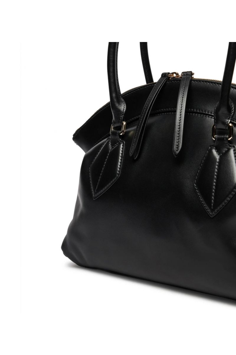 FURLA ERICA M TOTE 100% LEATHER NERO