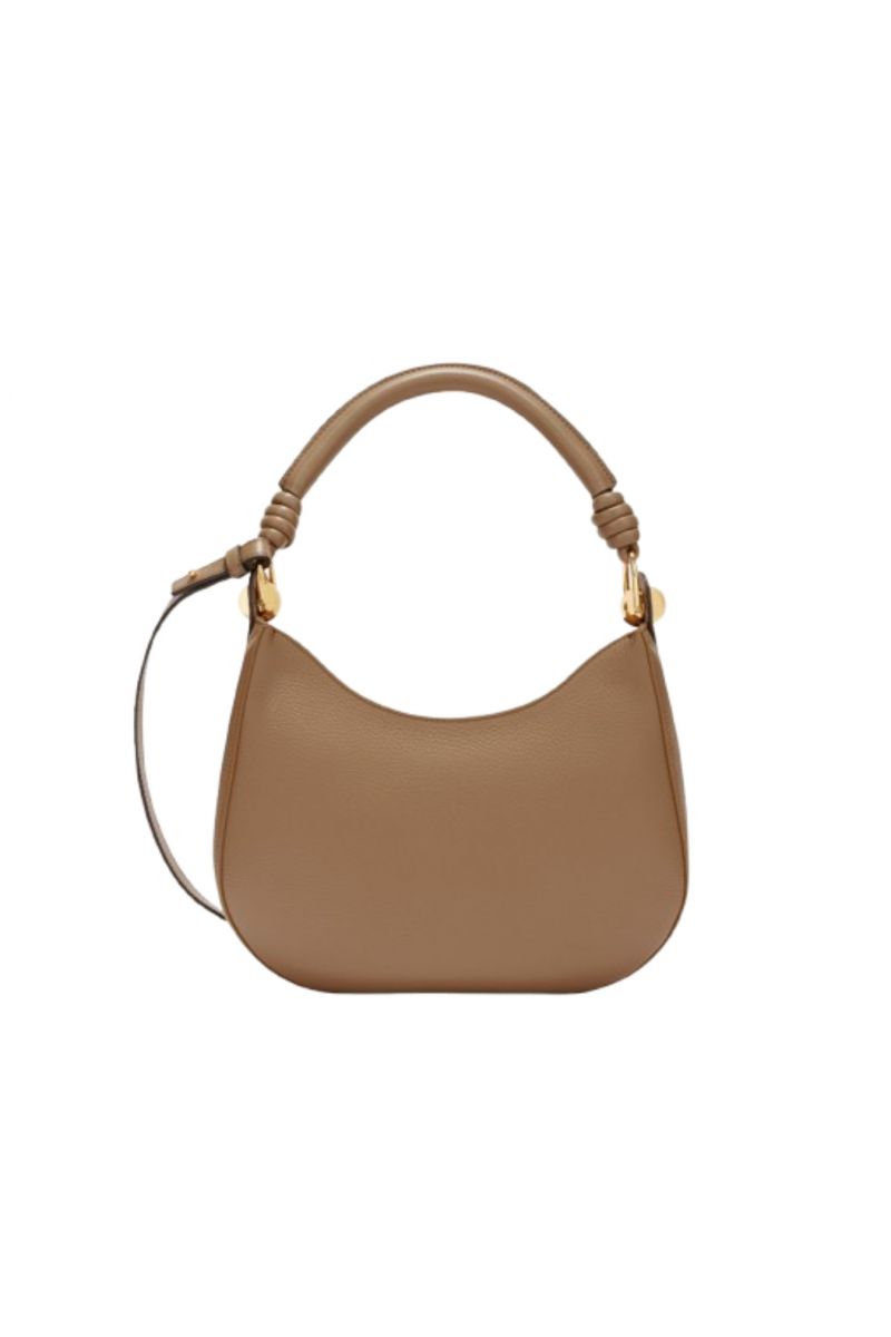 FURLA SFERA S HOBO 100% LEATHER DESERTO