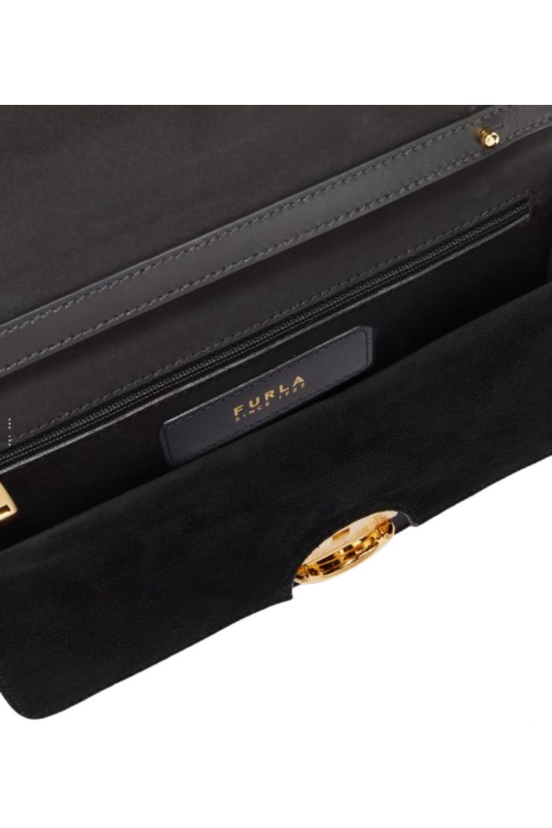 FURLA SFERA S CROSSBODY 100% LEATHER NERO