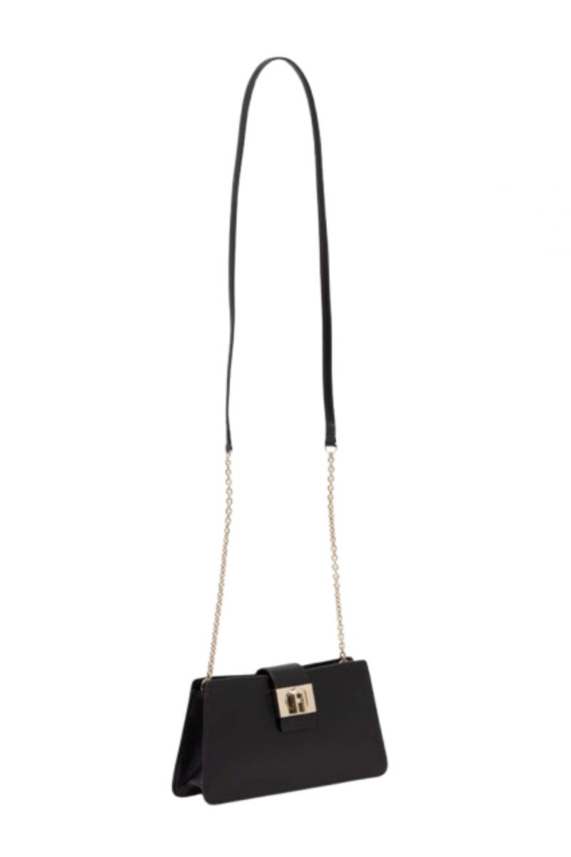 FURLA 1927 MINI CROSSBODY 100% LEATHER NERO