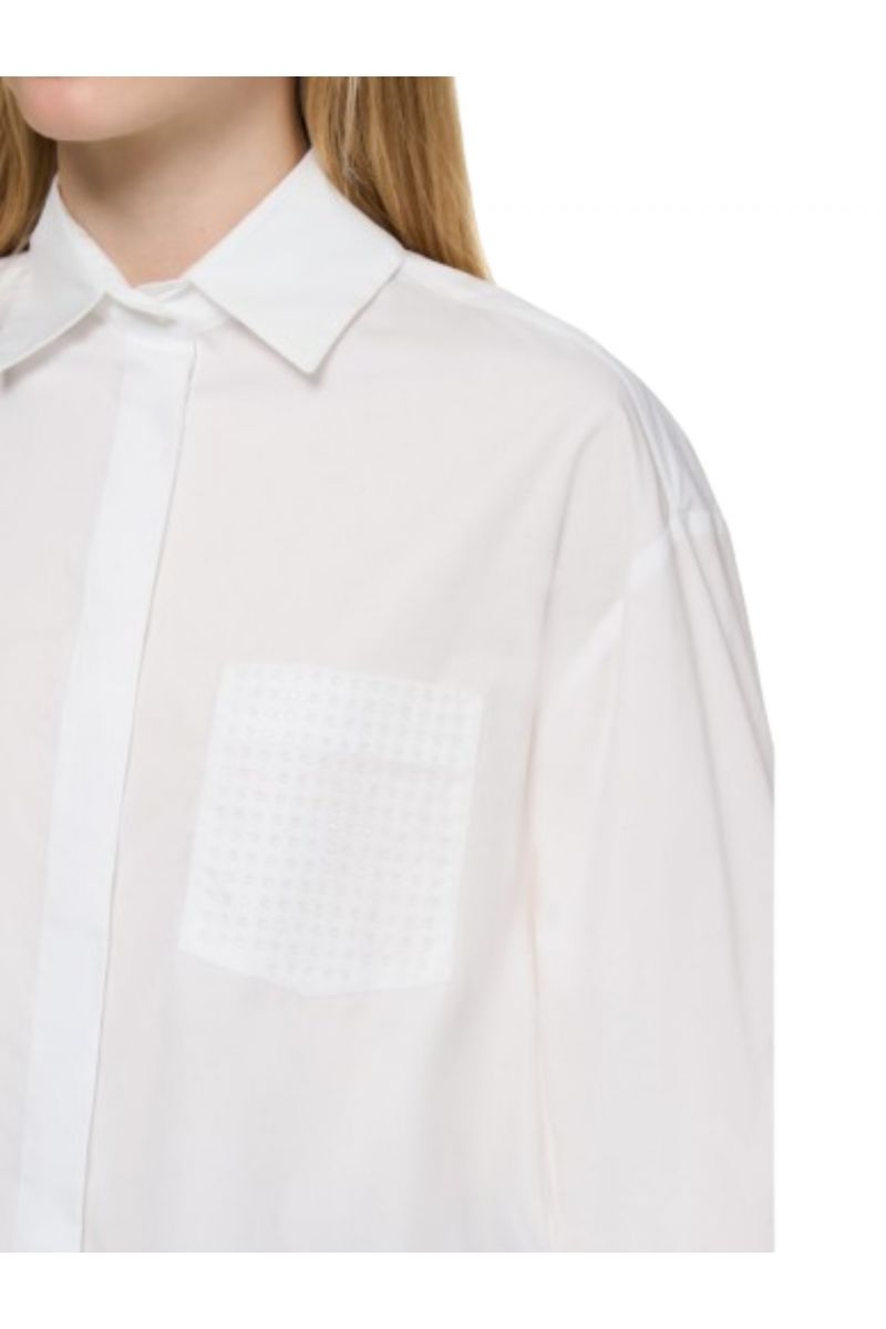 LIU JO WHITE WF4C59 CAMICIA OVER WHITE