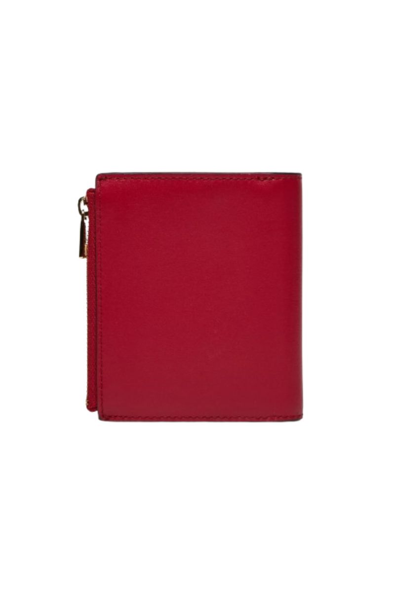 FURLA SFERA S COMPACT BIFOLD SLIM 100% LEATHER ROSSO VENEZIANO