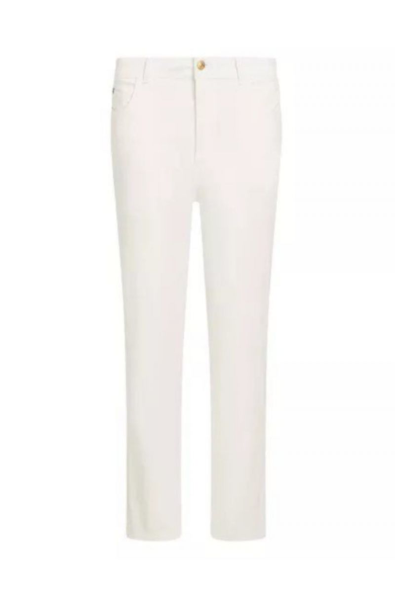 TOMMY HILFIGER - CORDUROY STRETCH SLIM PANT WHITE