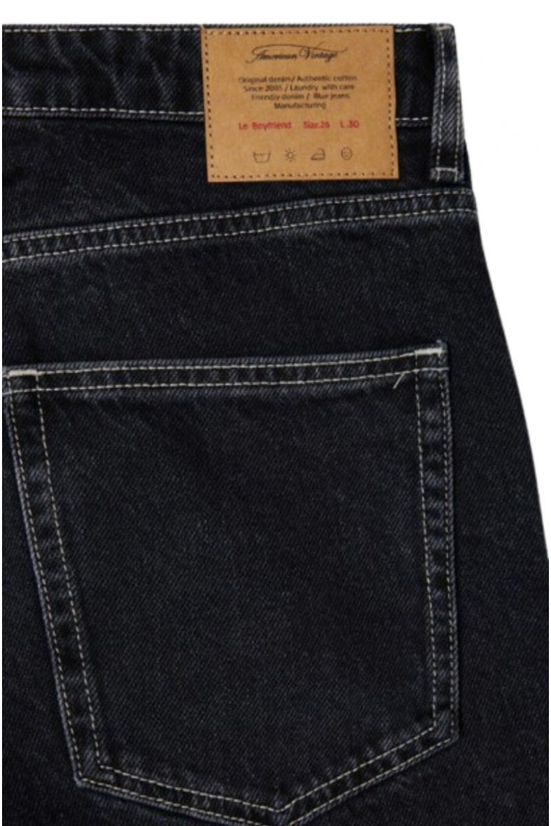 AMERICAN VINTAGE DENIM PANT 100% COTTON BLACK