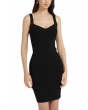 GUESS ES SL MIRAGE ANISE RIB DRESS BLACK | VROOM