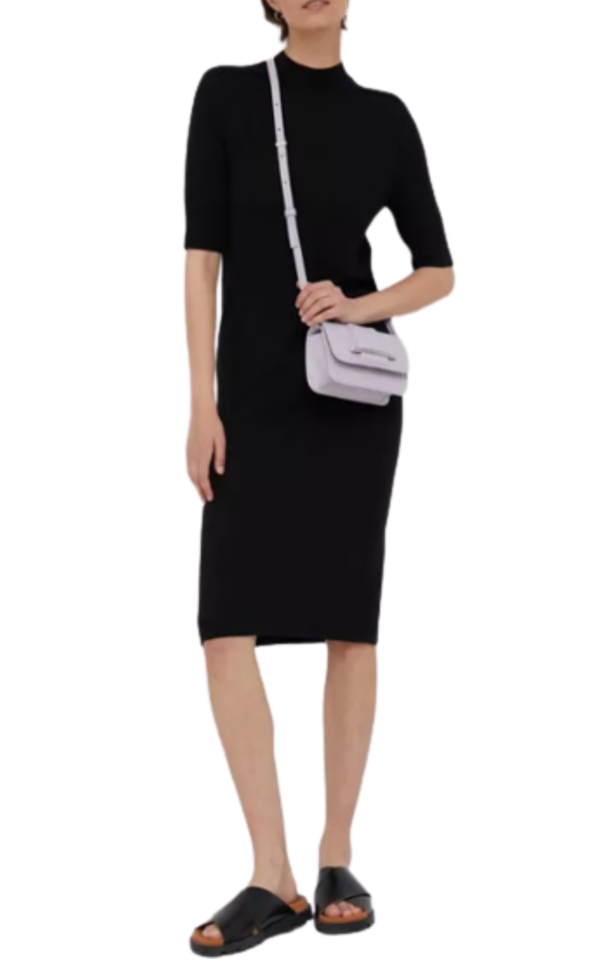 Area CALVIN γυναικεία WOOL KLEIN K20K205751_BEH Επώνυμη Fashion μόδα 1/2 | FINE VROOM SLEEVE -EXTRA DRESS