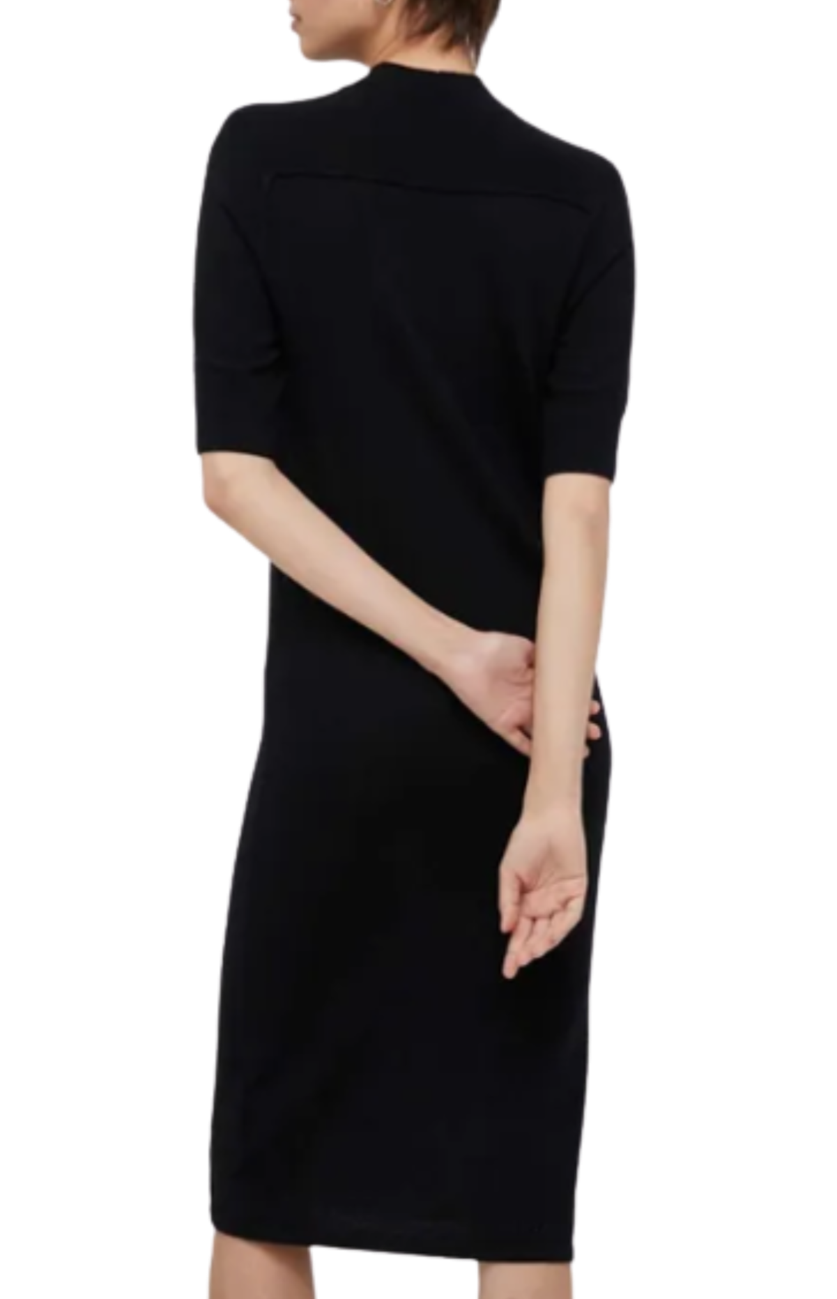CALVIN KLEIN -EXTRA FINE WOOL DRESS 1/2 K20K205751_BEH Επώνυμη μόδα Area γυναικεία SLEEVE VROOM | Fashion